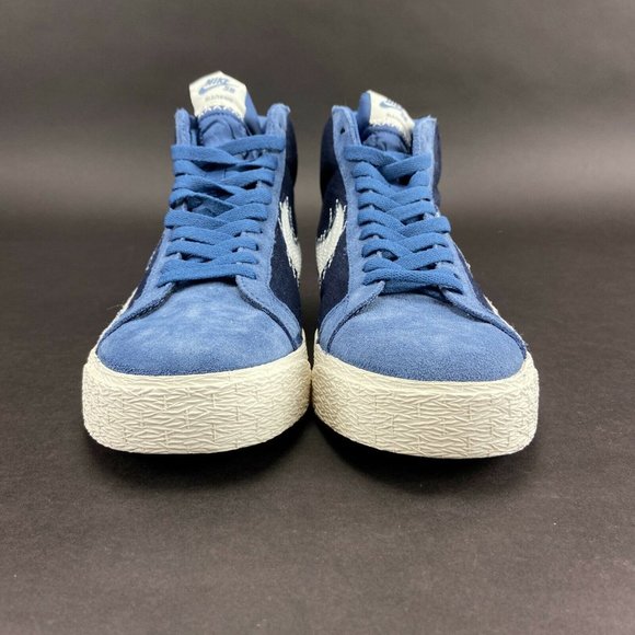 Nike Men\'s SB Zoom Blazer Mid PRM Mystic Navy Sail Shoes CT0715-400 Sz 10 main image 4